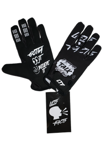 Lets Talk Facts Gloves | Black & White